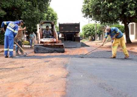 Governo municipal dá continuidade na operação tapa-buraco