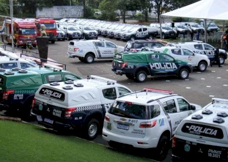 Segurança Pública de Mato Grosso do Sul recebe veículos adquiridos pela Secretaria Nacional