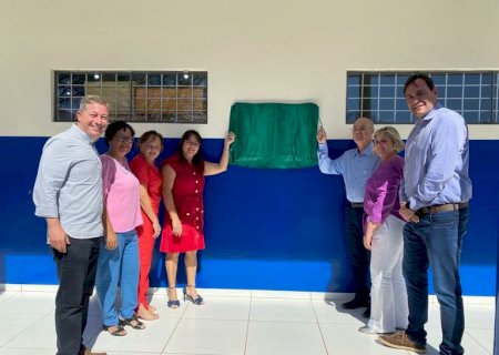 Sintonia com a população: Câmara de Nova Andradina comemora entrega de melhorias na Escola Brincando de Aprender