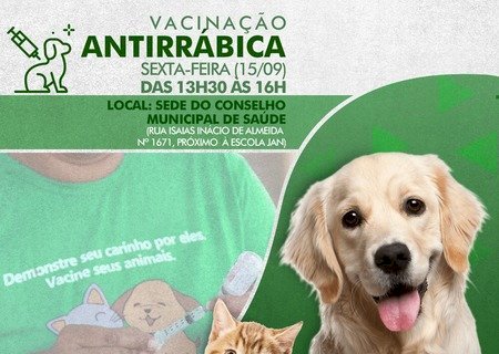 Campanha contra a raiva continua e 661 animais já foram vacinados