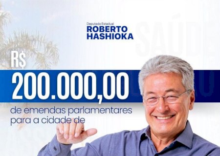Deputado Hashioka contempla Batayporã com R$ 200 mil reais de emendas parlamentar