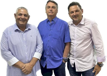 Buscando fortalecer a política de MS e da Região Norte, presidente do MDB de Costa Rica, Waldeli se reúne com ex-presidente Jair Bolsonaro, com o suplente do Senado pelo PL, Portela e o Deputado Federal Pollon