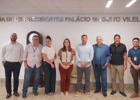 Comitiva da ALEMS visita instituição de Goiás para inspiração na reforma do plenário