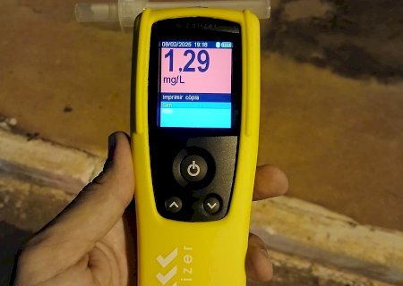 Condutor é flagrado pilotando Biz sob efeito de álcool na MS-141 entre Ivinhema e Angélica