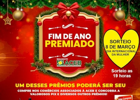 Batayporã - Sorteio do Show de Prêmios da ACEB será realizado no Dia Internacional da Mulher