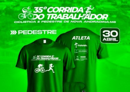 Kit atleta da 35ª Corrida do trabalhador deve ser retirado amanhã