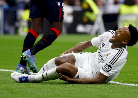 Vini Jr. entra para extensa lista de lesionados do Real Madrid na temporada