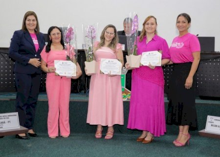 Câmara de Nova Andradina encerra Outubro Rosa com homenagens a mulheres que venceram o câncer