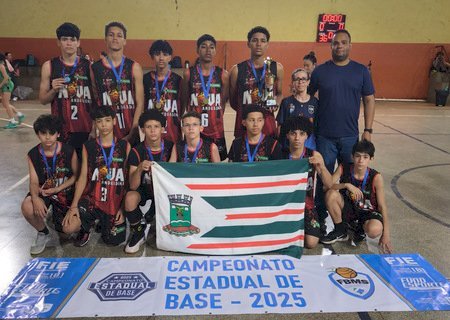Equipe Sub-14 da Funael conquista 3º lugar no Estadual de Basquetebol