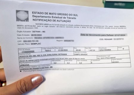 Detran-MS aplica mais de 1.400 penalidades a motoristas em todo o estado