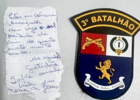 Filho mantém a mãe em cárcere privado e vítima é resgata após escrever bilhete