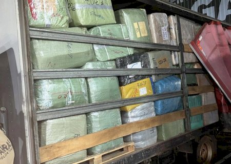 Polícia encontra sete toneladas de produtos em depósito do contrabando