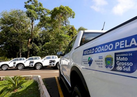 Para fortalecer ações de vigilância em saúde, Governo de MS entrega veículos para 14 municípios
