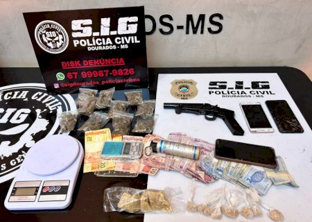 Polícia Civil prende jovem por tráfico de drogas e posse irregular de arma de fogo em MS