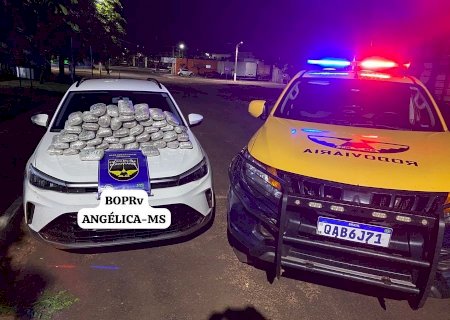 PMR apreende 16,5 kg de skunk durante fiscalização na MS-141, em Ivinhema